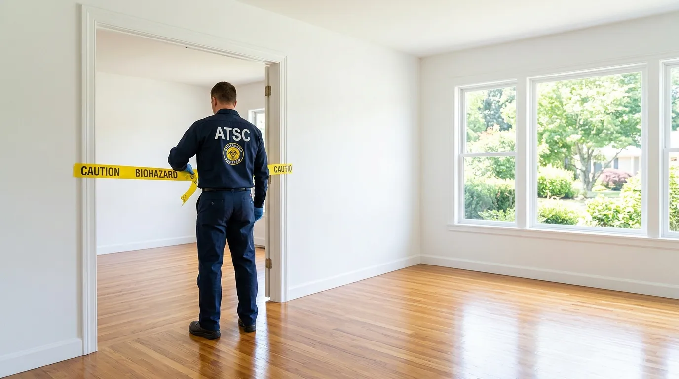 Certified biohazard cleanup crew performing Crime Scene Cleanup in Santa Fe